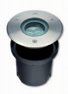 201012.WW.10.SS  Hydrofloor Mini Performance , 3W, CD-RING LED Warm White, Stainless Steel 10° Luminaire,